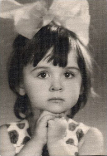 Marina Magomaeva in her childhood