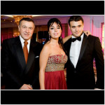 Араз Агаларов, Лейла и Эмин на презентации журнала "Баку"